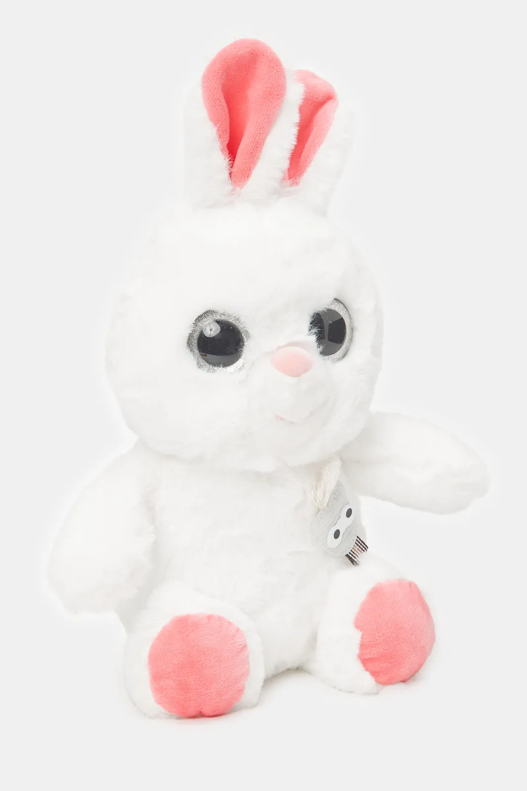 Kids White And Pink Textured Rabbit (27CM)