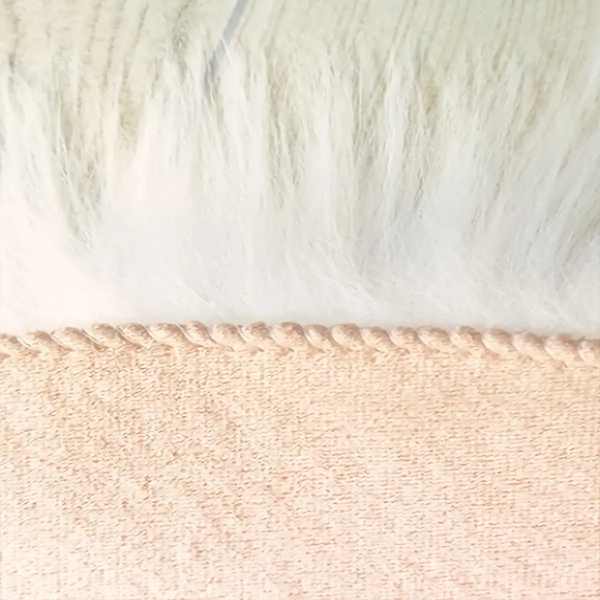 Luxurious and Washable White Faux Fur Rug