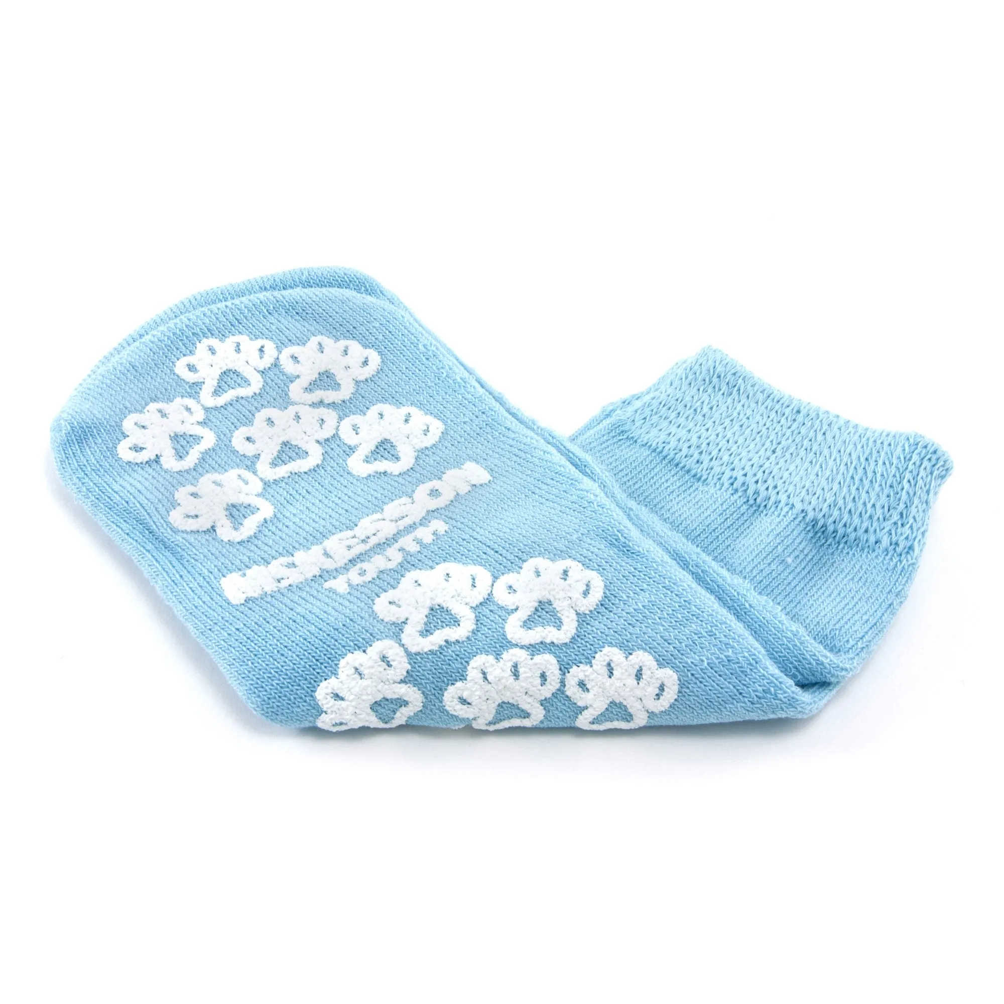 McKesson Terries™ Slipper Socks, Youth, Light Blue