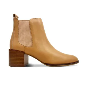 Melissa Chelsea Boot In Tan Leather