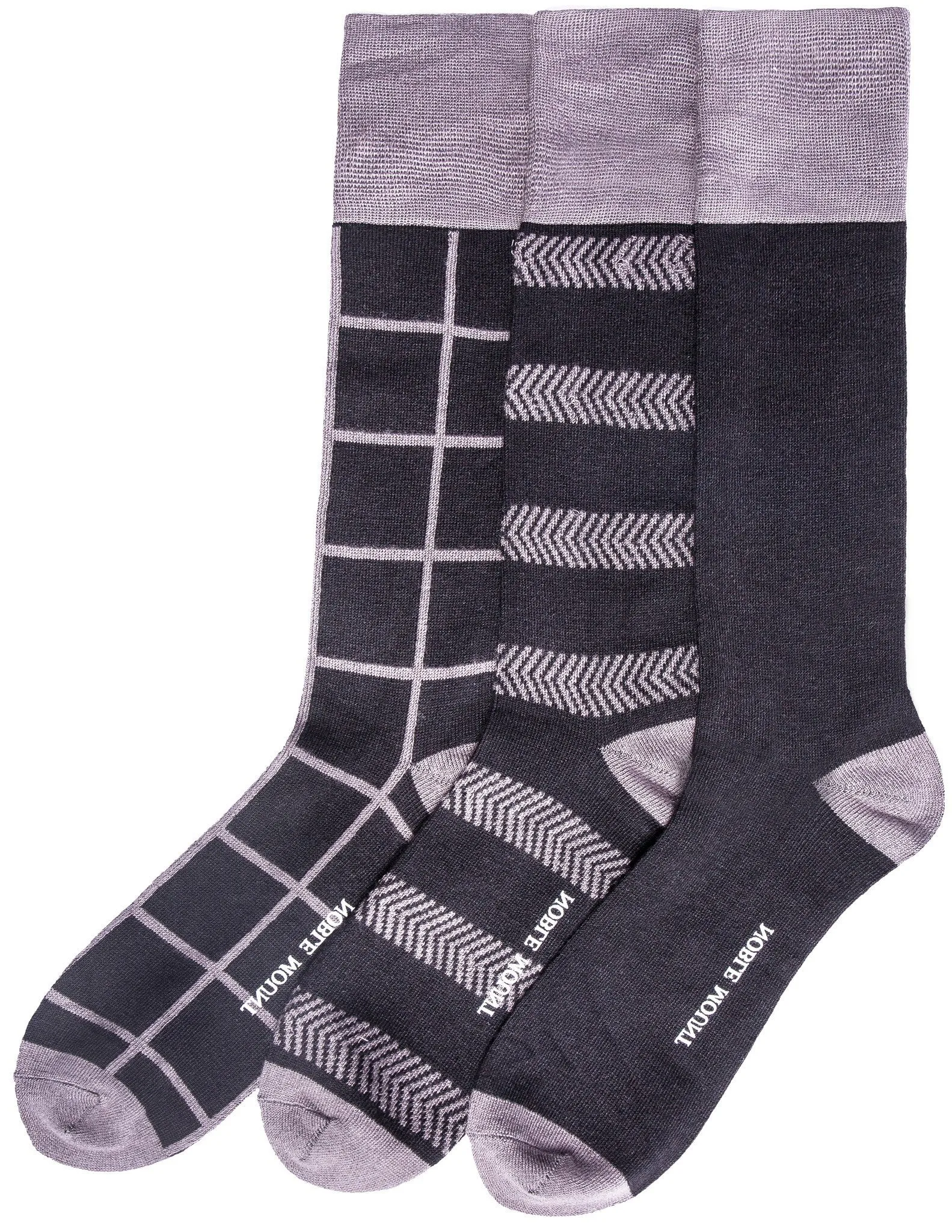 Men's Bamboo Crew Dress Socks 3-Pack