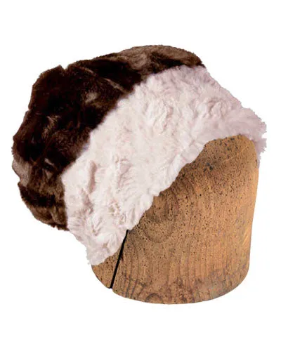 Men's Beanie Hat, Reversible - Cuddly Faux Furs