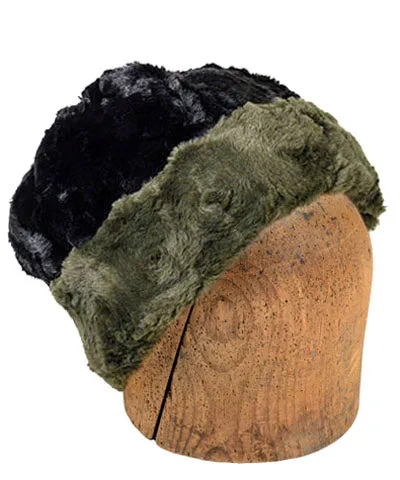 Men's Beanie Hat, Reversible - Cuddly Faux Furs