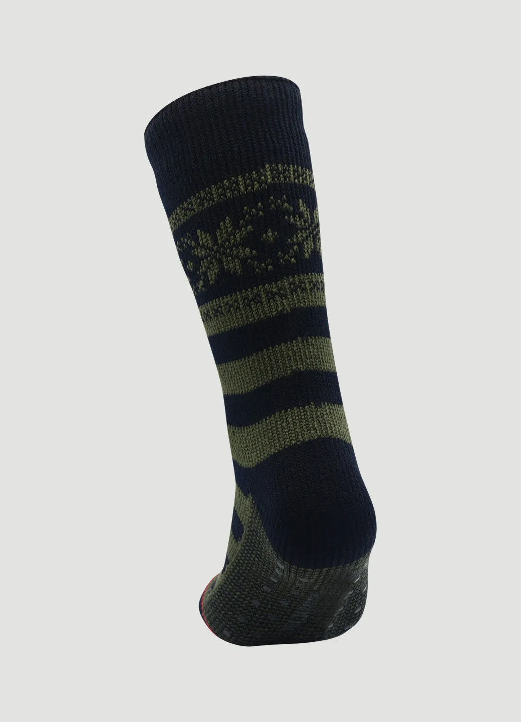 Men's Striped Thermal Slipper Socks