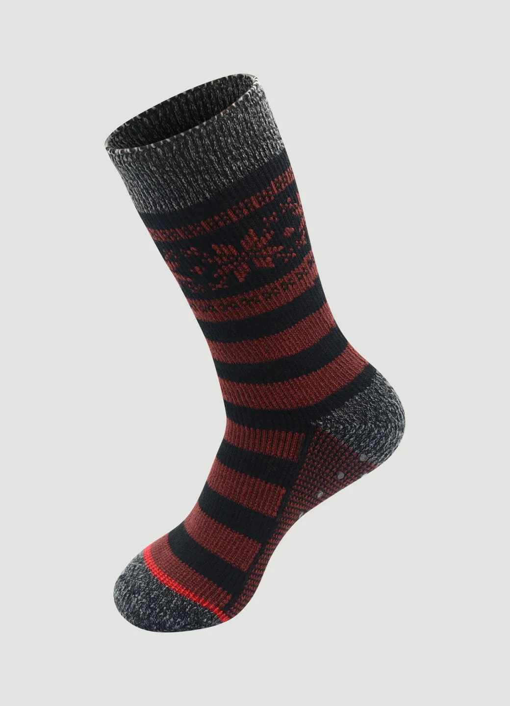 Men's Striped Thermal Slipper Socks