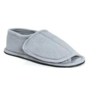 Men's Terry Open Toe Velcro Slippers