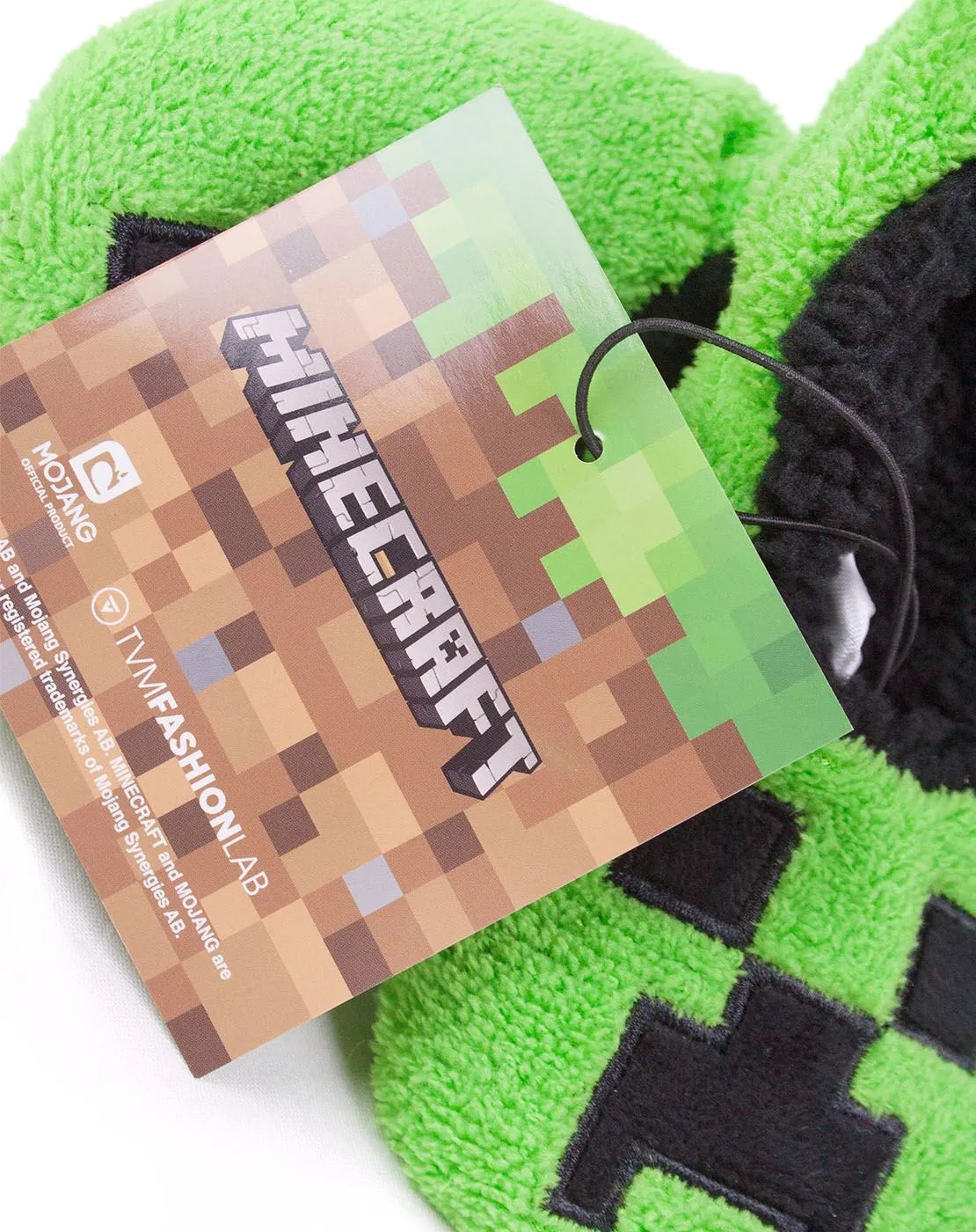 Minecraft Creeper Boy's Slipper Socks