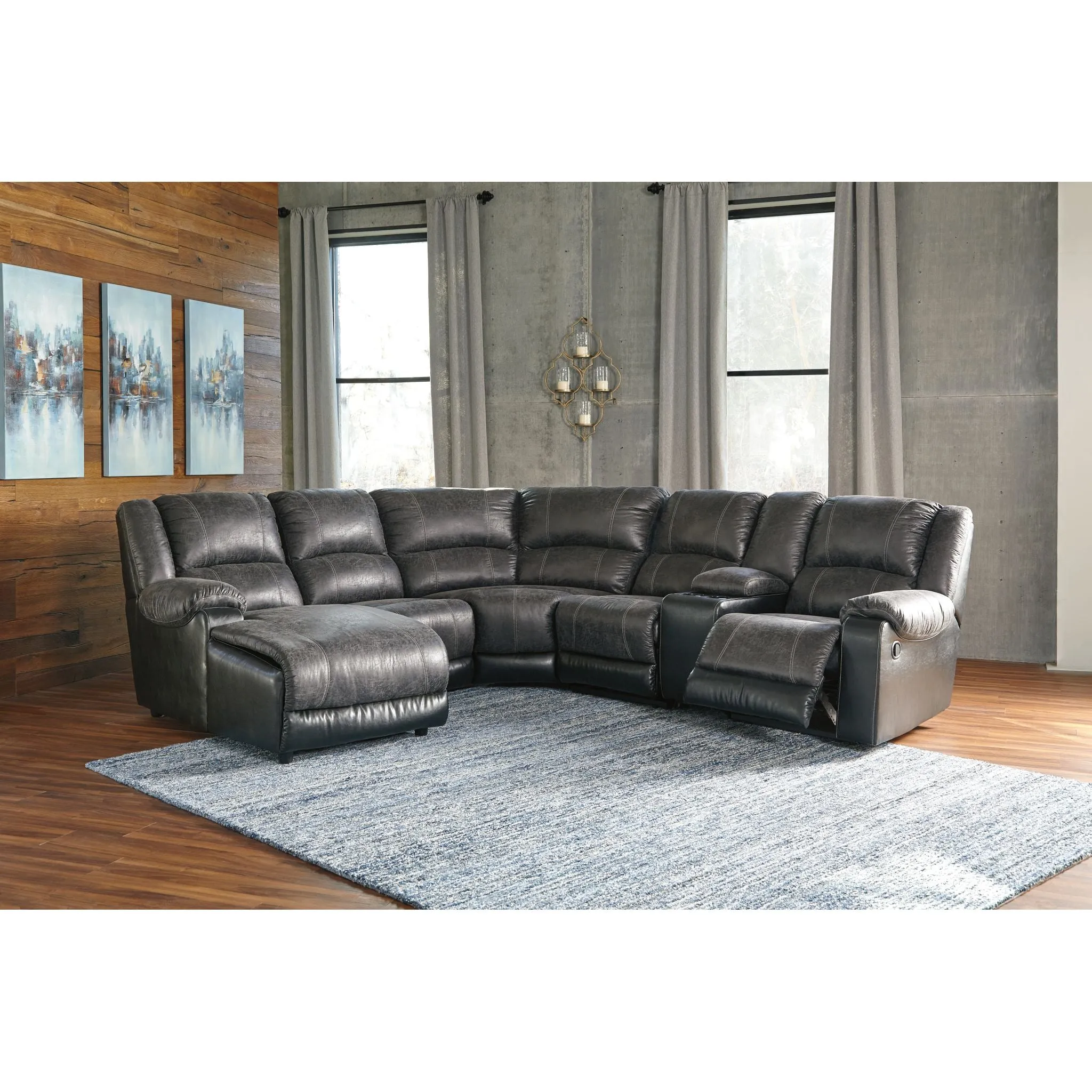 Nantahala 6 Piece LAF Reclining Sectional