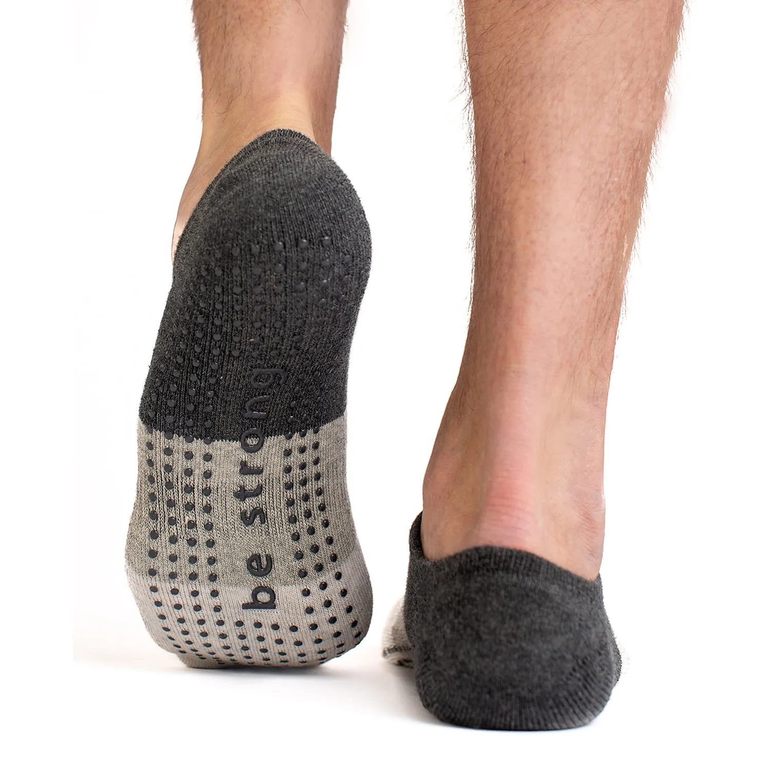 NEW **No Show** Men's Be Strong Grip Socks (Ace)