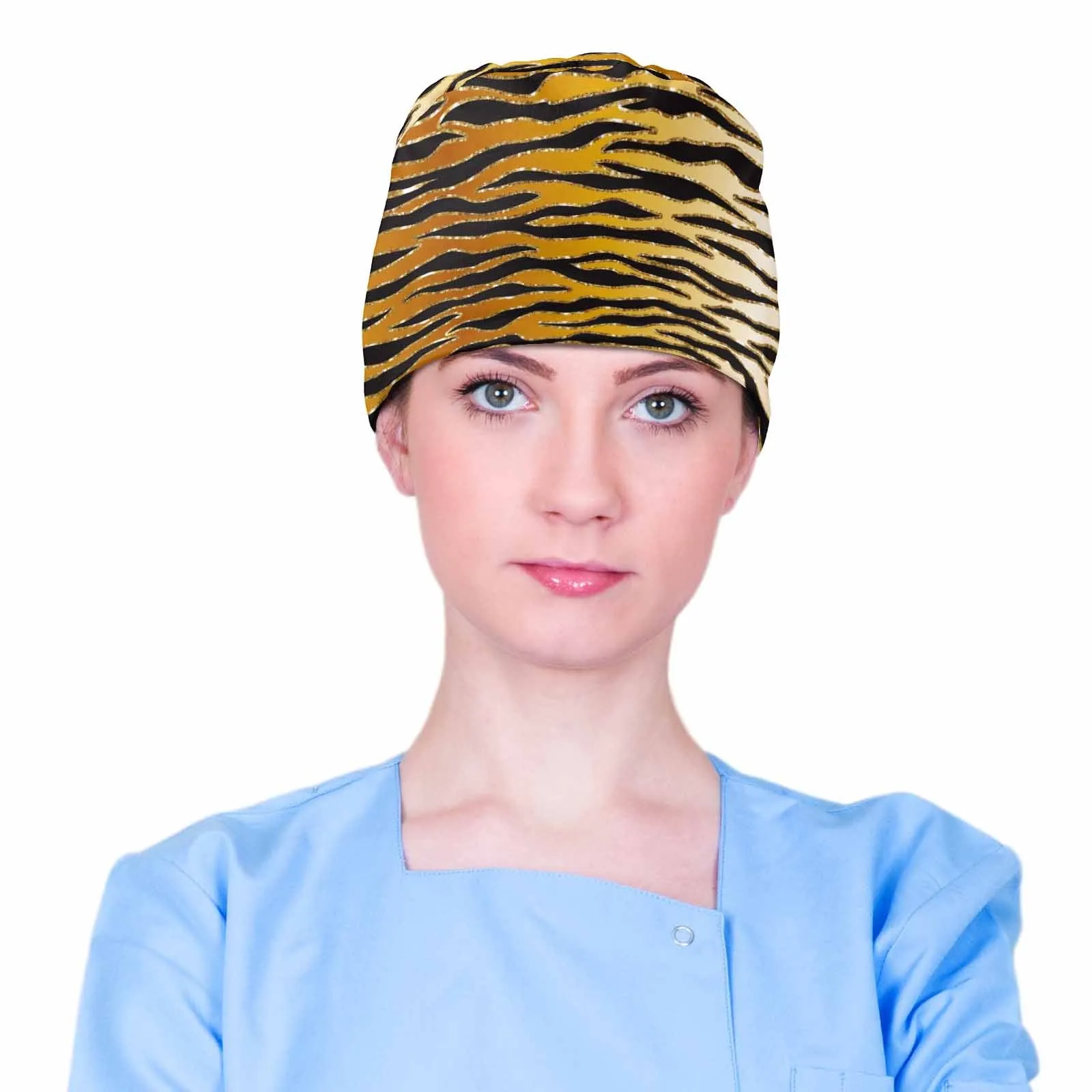 Nurse Scrub Cap Animal Print 13  Scrub Cap