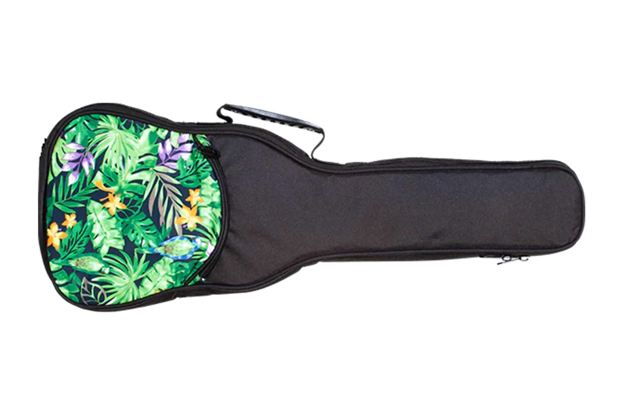 Ohana UB-31-GN  Green Floral Print Ukulele Gigbag - BARITONE