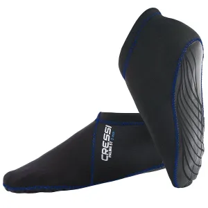 Open Box Cressi Palma ST 3mm Short Socks-Black / Blue-XSMSM