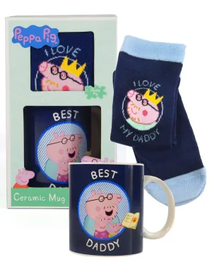 Peppa Pig Best Daddy Mug & Sock Set