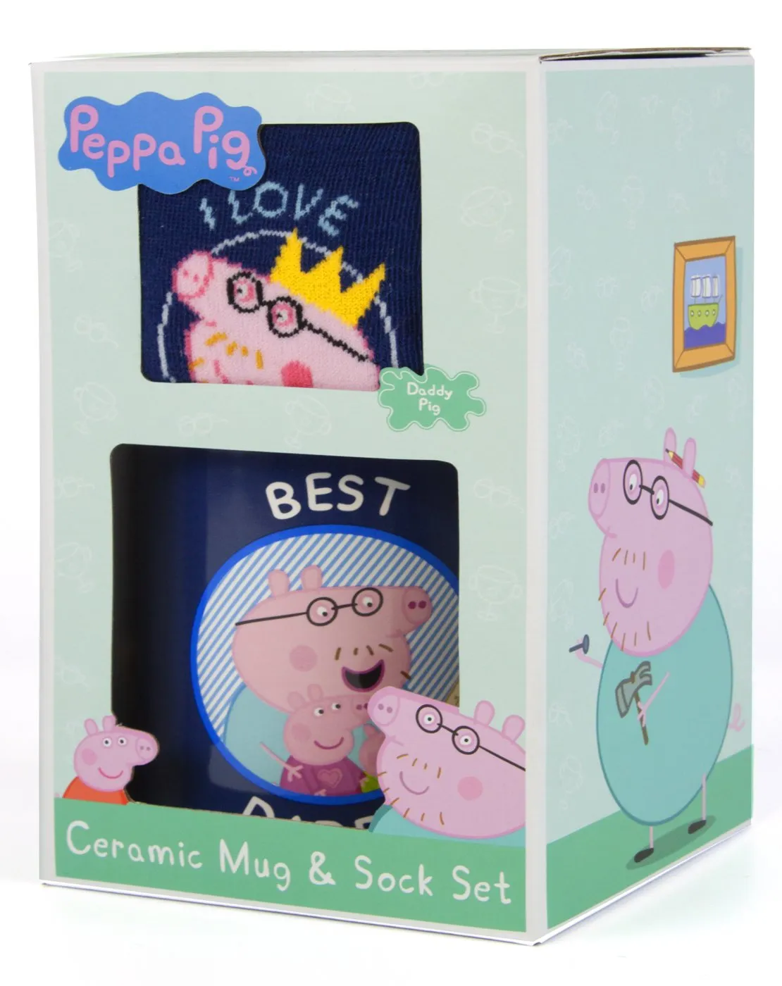 Peppa Pig Best Daddy Mug & Sock Set