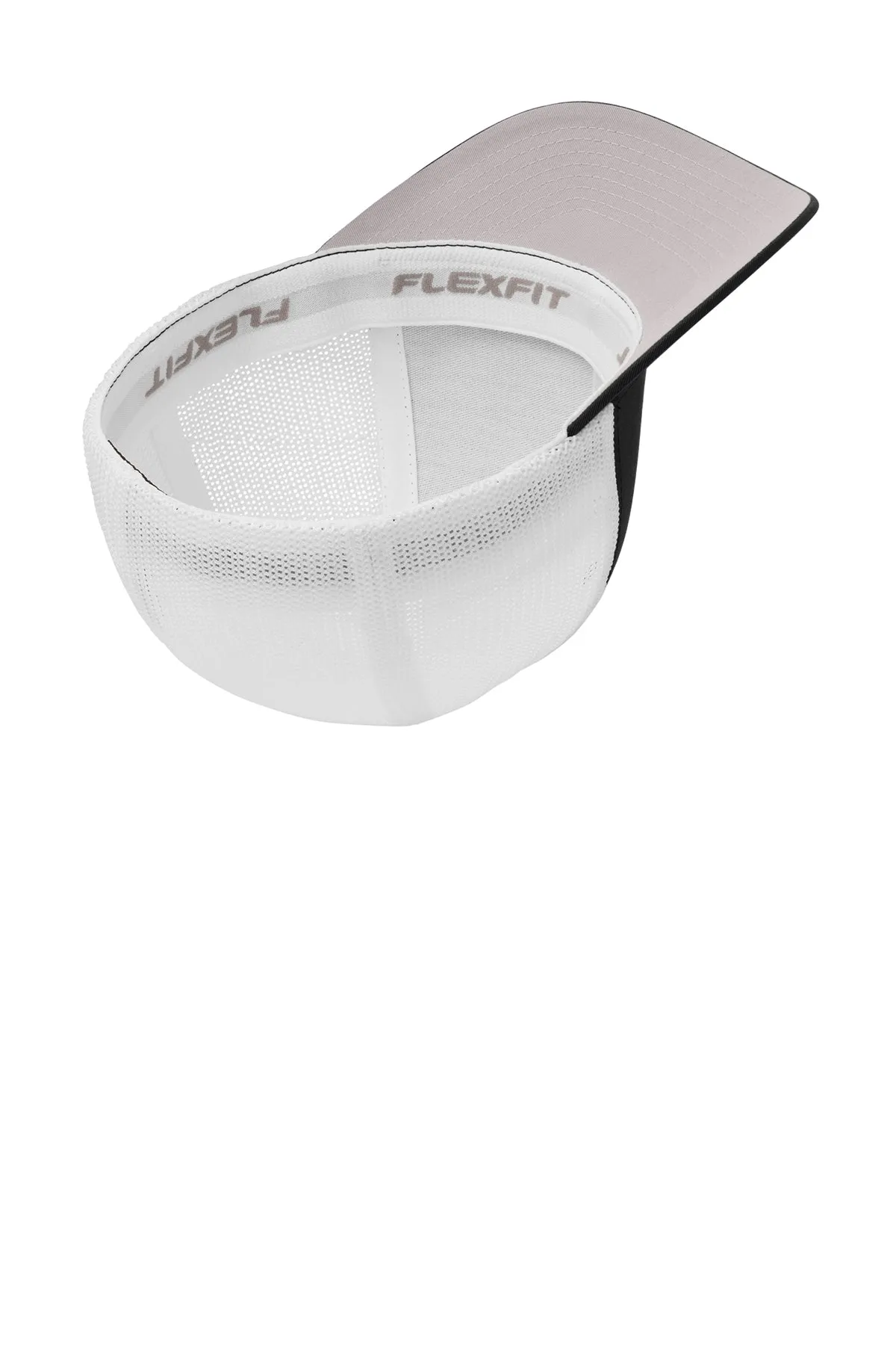 Port Authority Flexfit Mesh Back Branded Caps, Black/White