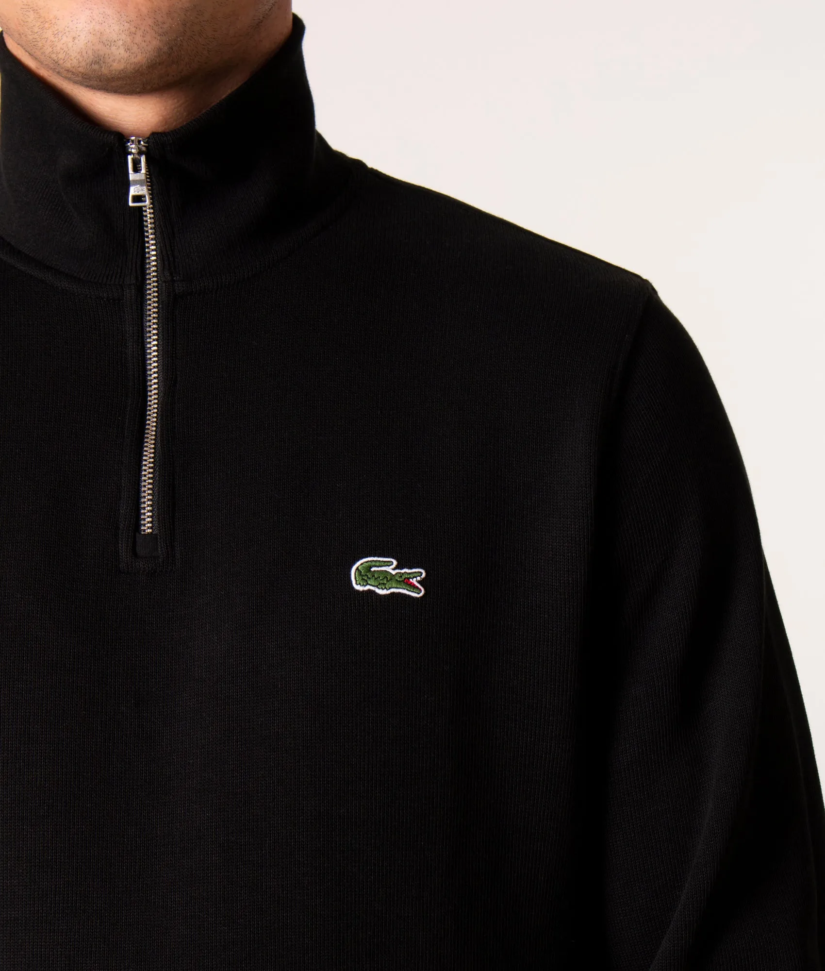 Quarter Zip Croc Logo Sweatshirt