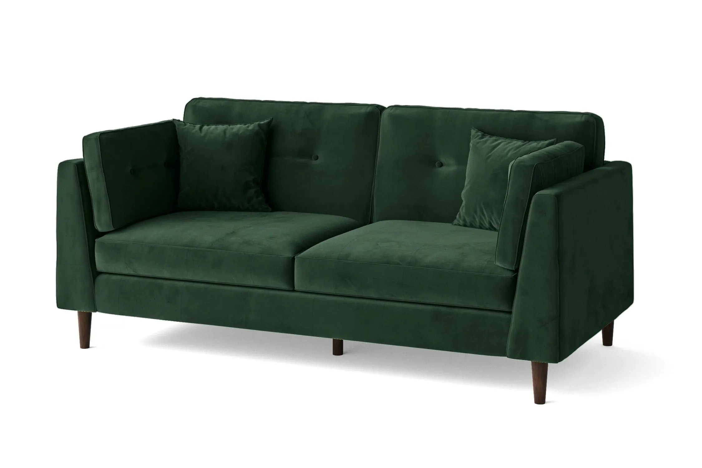 Ragusa 3 Seater Sofa Green Velvet