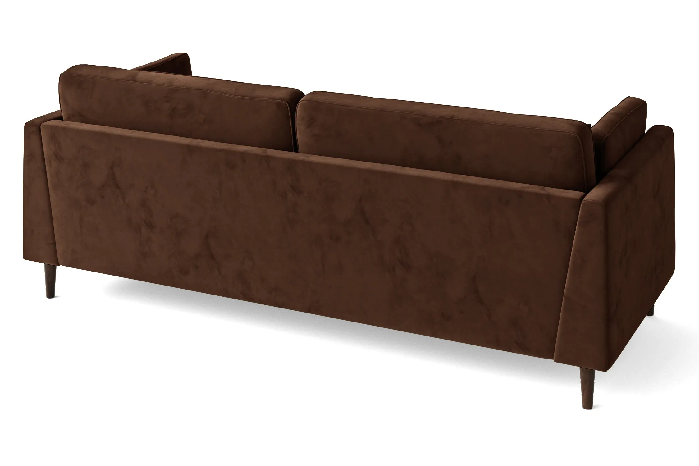 Ragusa 4 Seater Sofa Coffee Brown Velvet