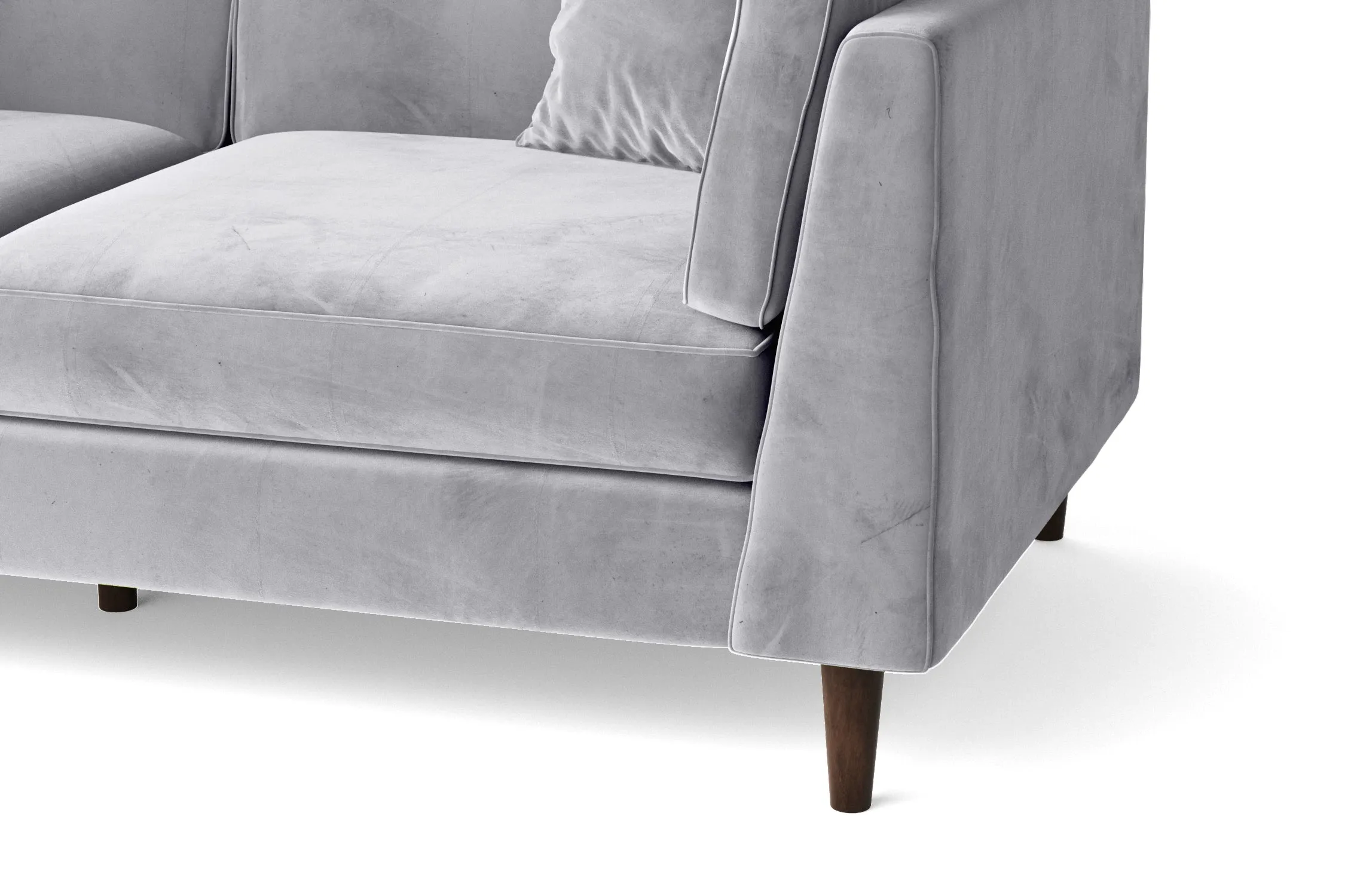 Ragusa Armchair Silver Velvet