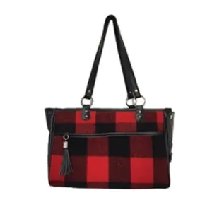 Red Buffalo Plaid Tote