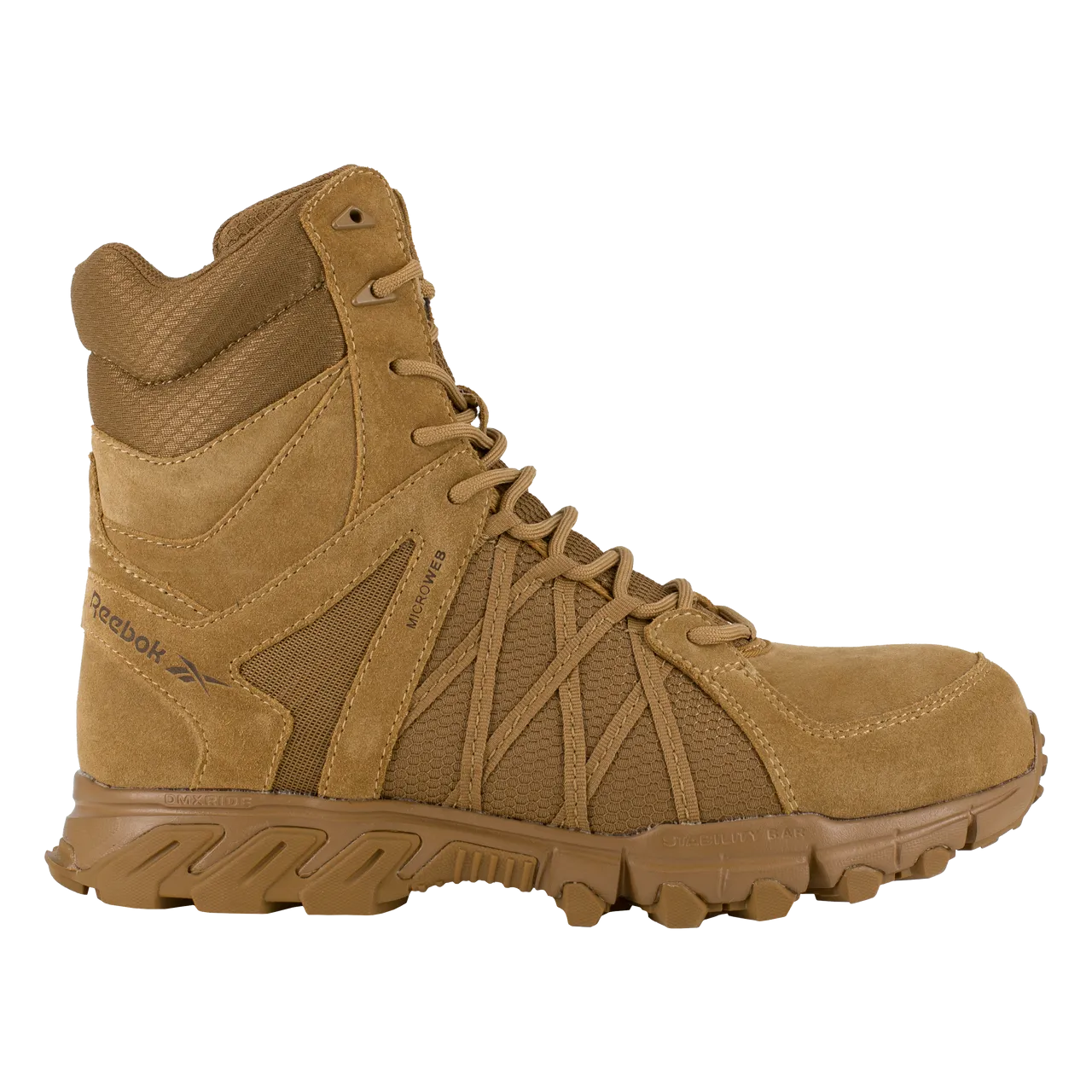 Reebok Trailgrip 8" Tactical Boots with Side Zipper - RB3460