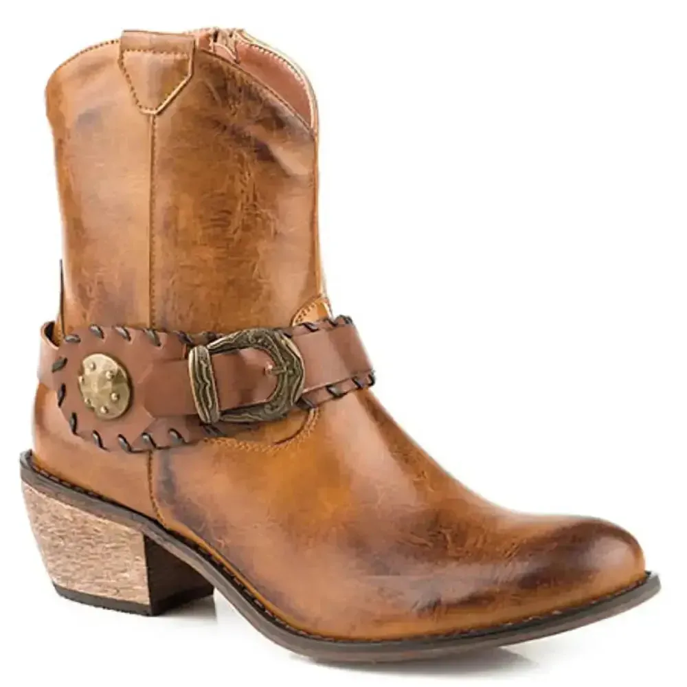 Roper Mae (Brown) - Women's Biker Boot