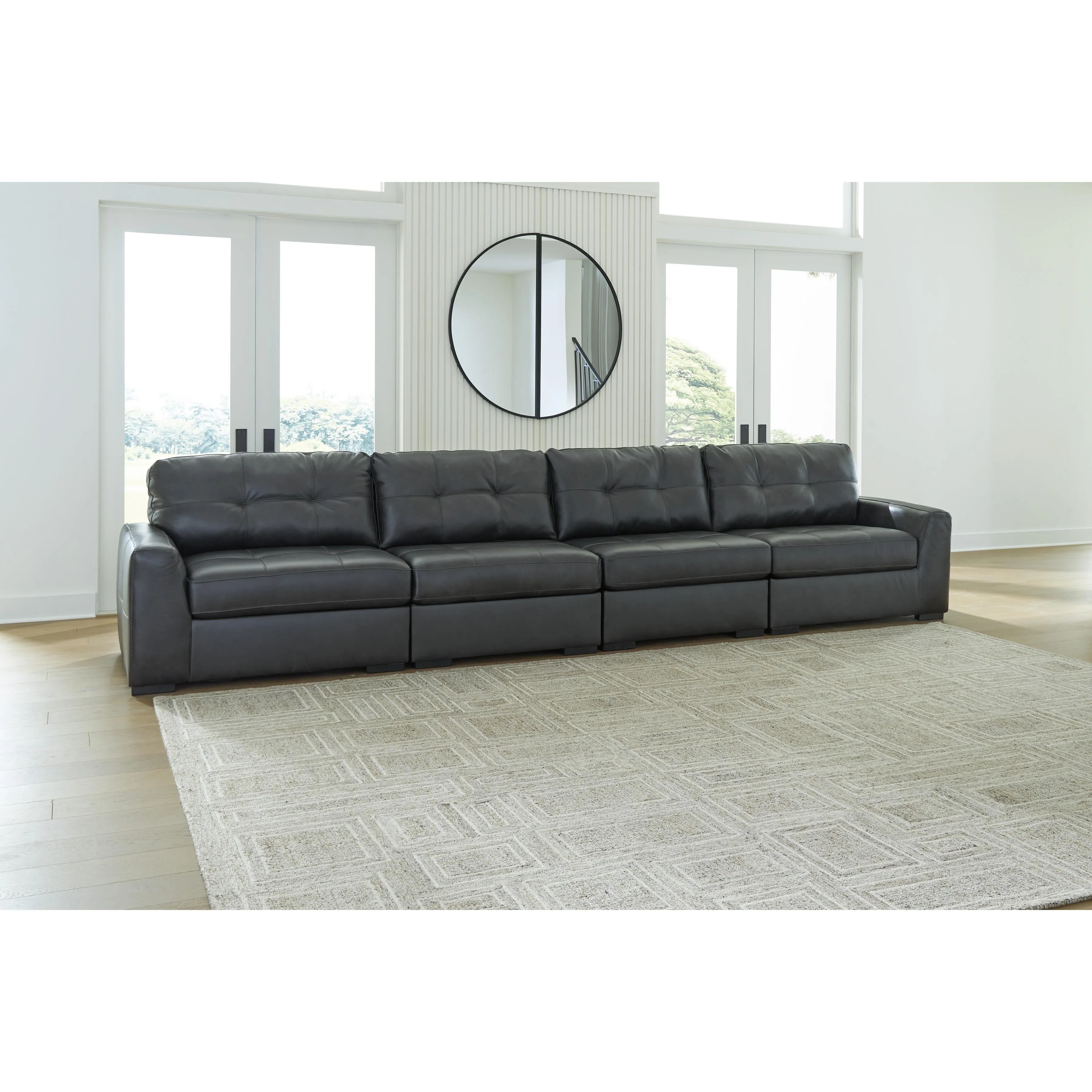 Signature Design by Ashley Brindley Pier Leather Match 4 pc Sectional 9950364/9950346/9950346/9950365