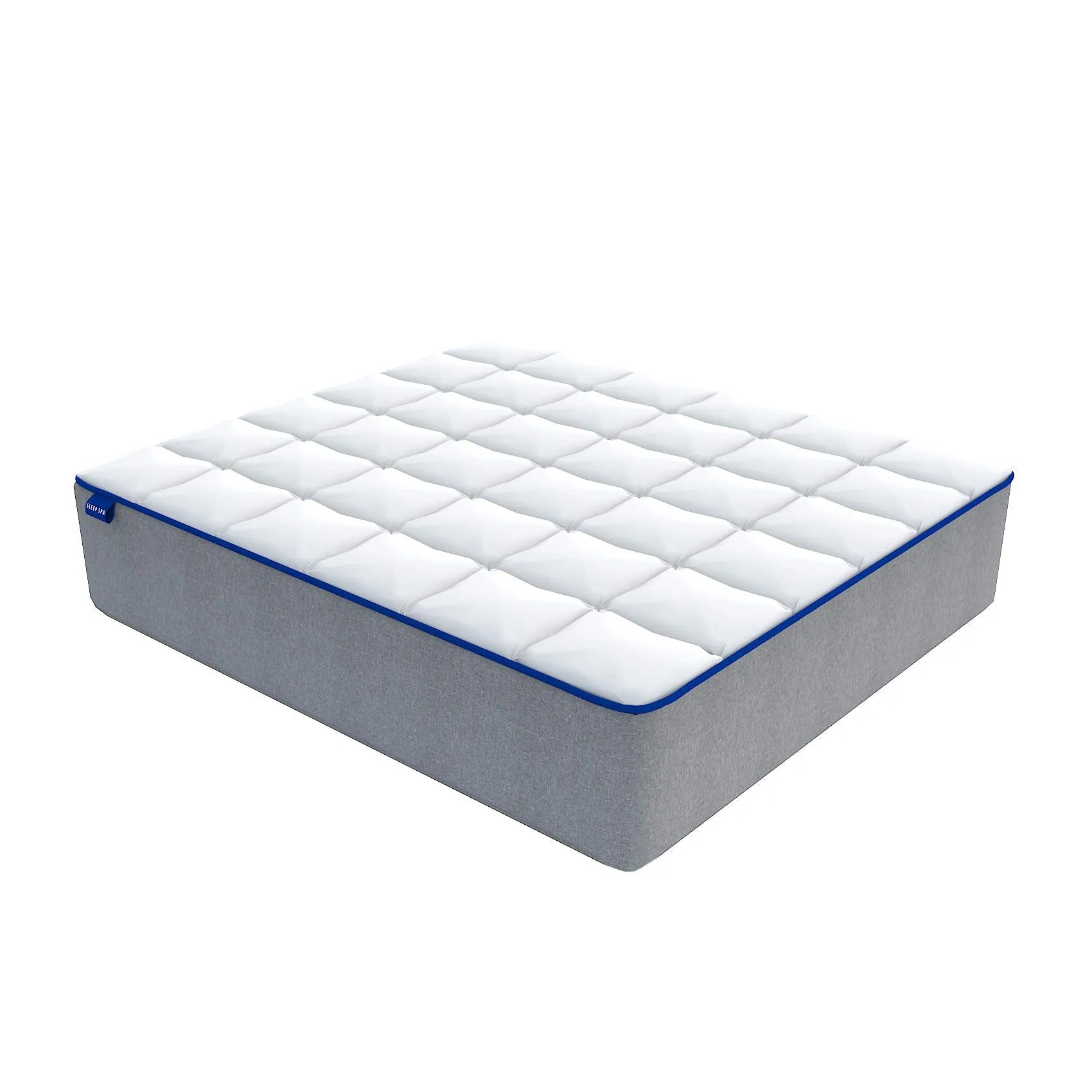 SLEEPSPA by COIRFIT MEMO-X 8' Inch Double Size Memory Foam Mattress | Provides Comfort, Back and Spinal Support | Pressure Relieving, Firm, Breathable, Quilted Knitted Fabric (78x48x8, White)