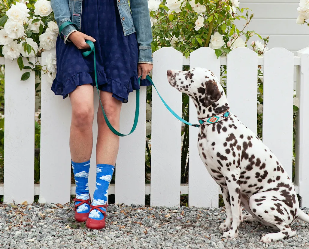 Slightly Cloudy (Blue) Women’s Crew Socks