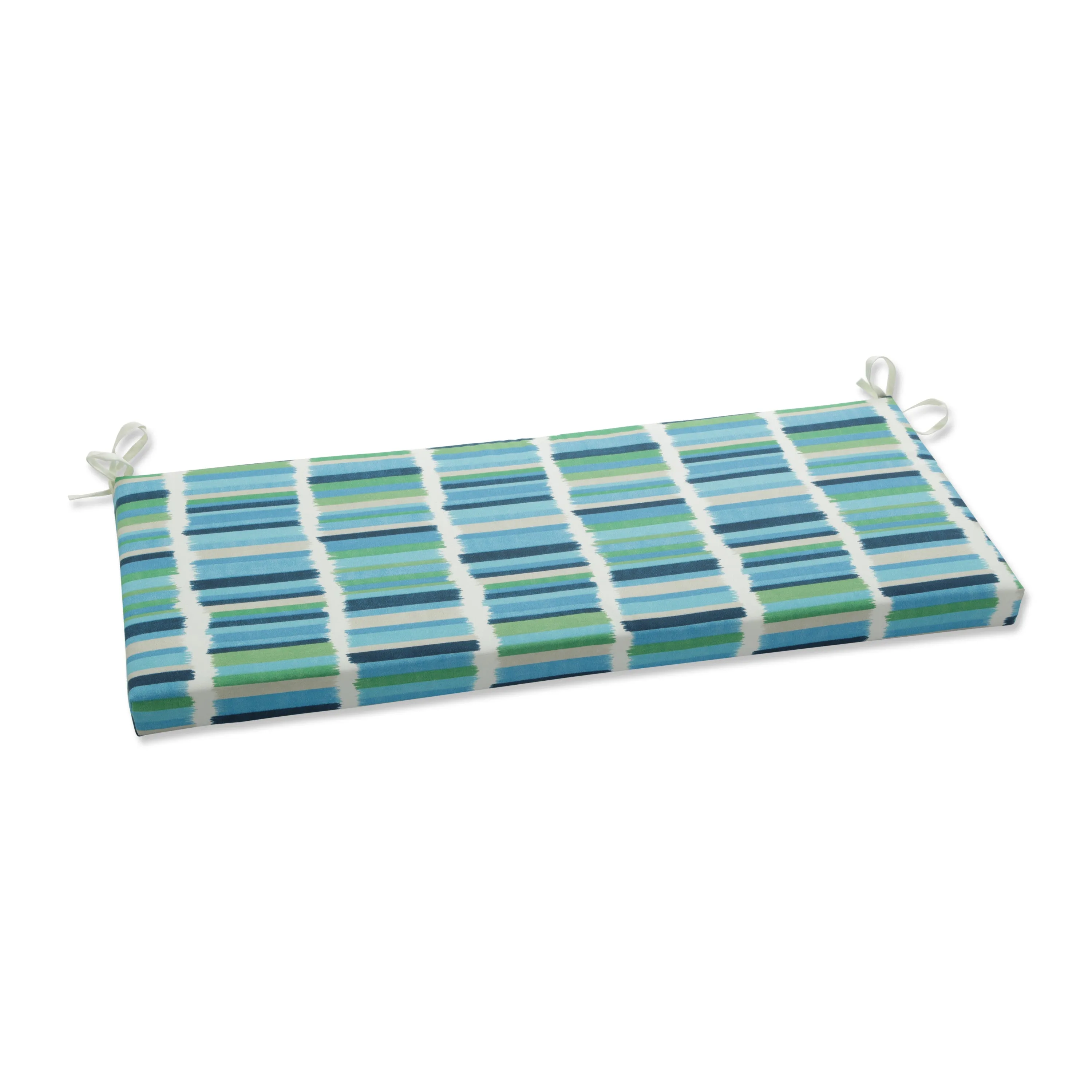 Solar Stripe Azure Bench Cushion