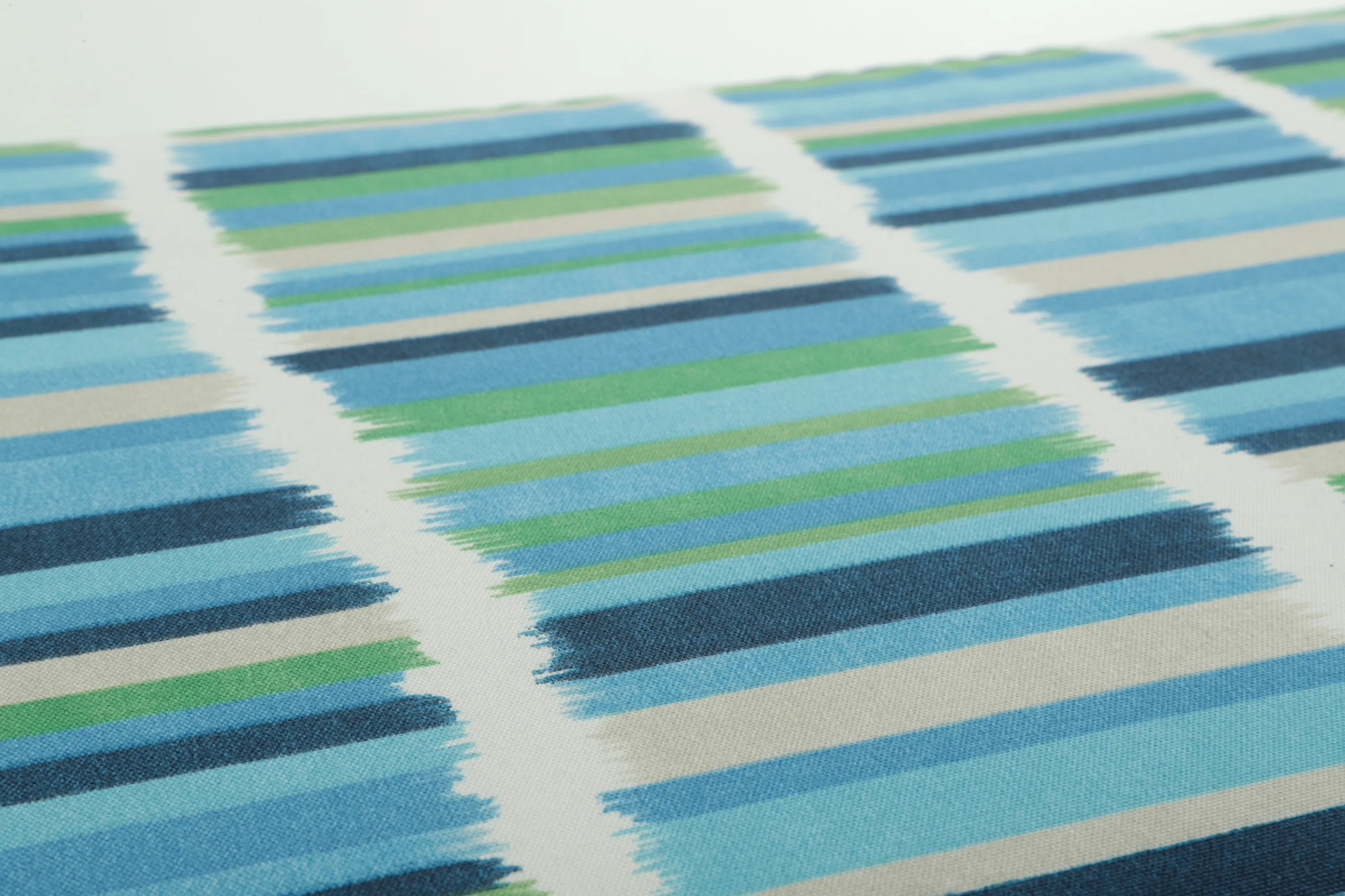 Solar Stripe Azure Bench Cushion