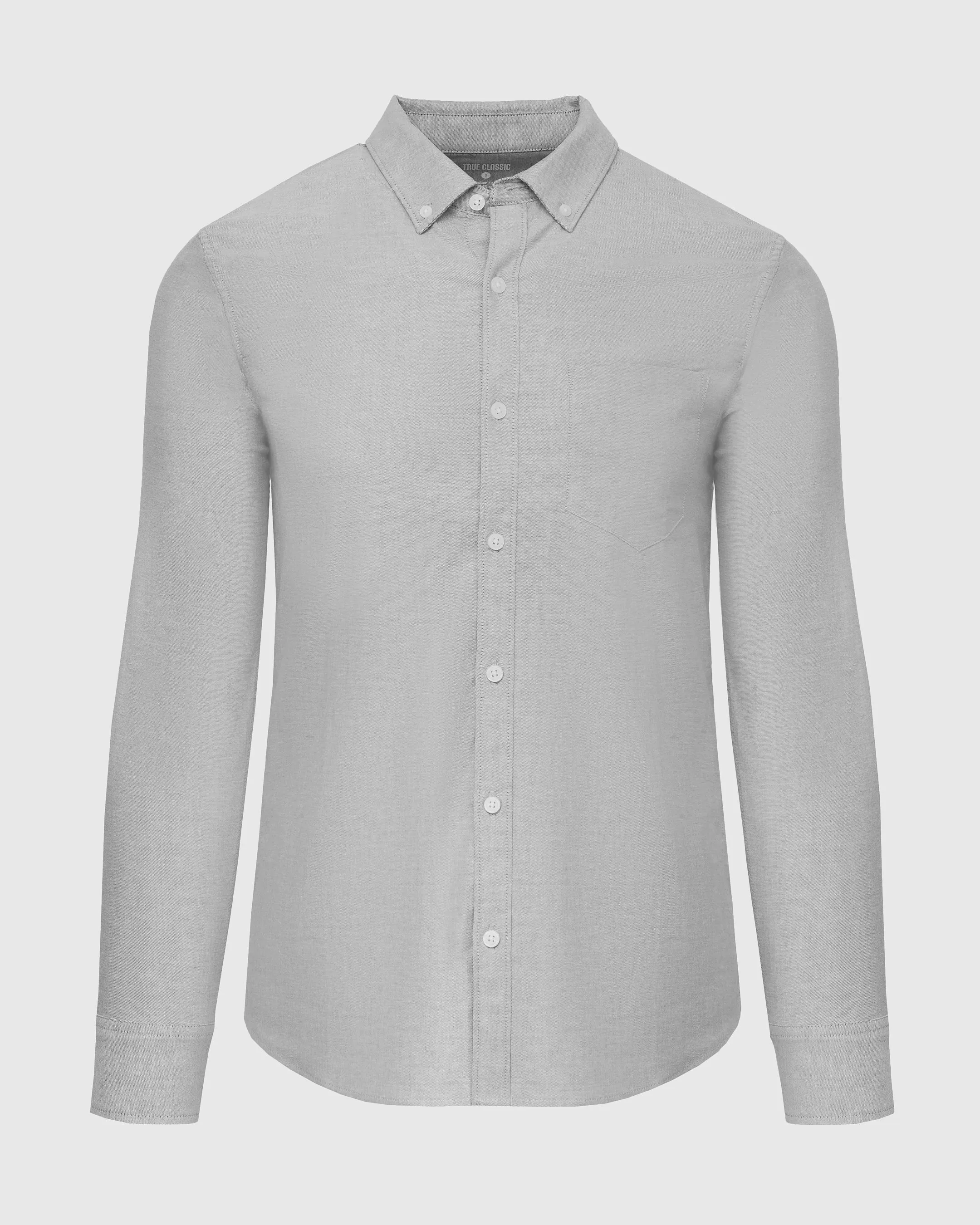 Stone Stretch Oxford Long Sleeve Shirt