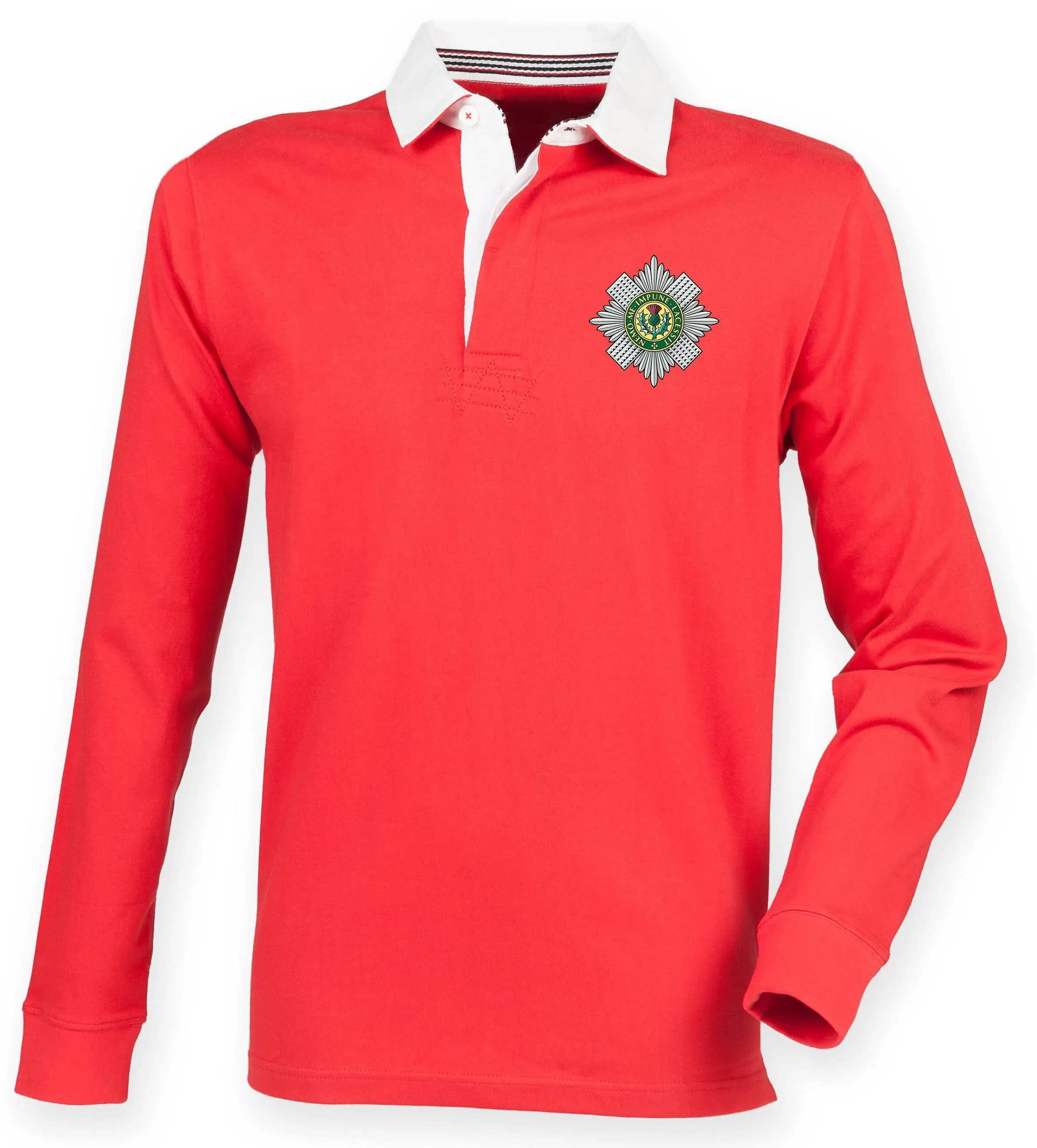 The Scots Guards Premium Superfit Embroidered Rugby Shirt