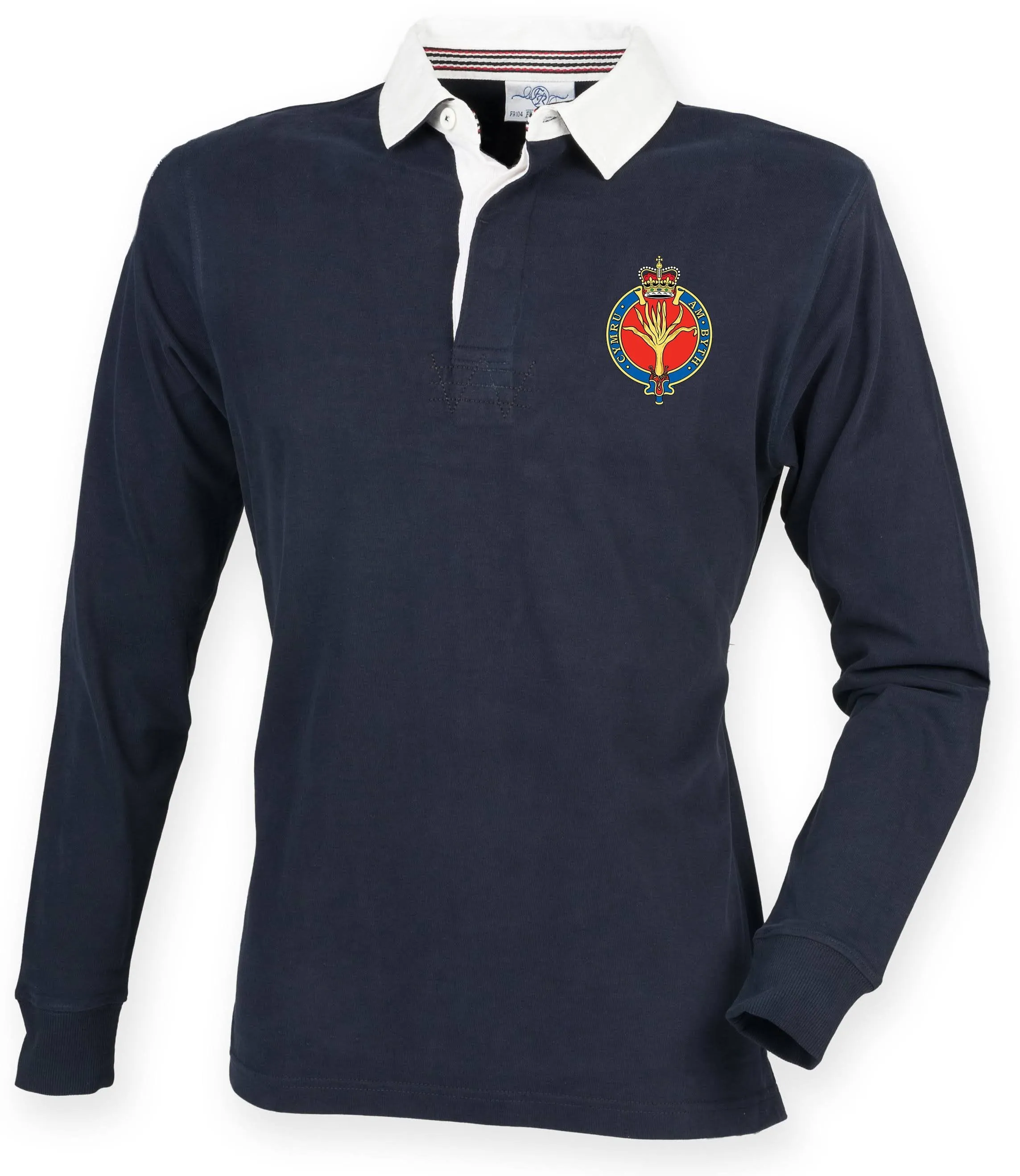 The Welsh Guards Premium Superfit Embroidered Rugby Shirt