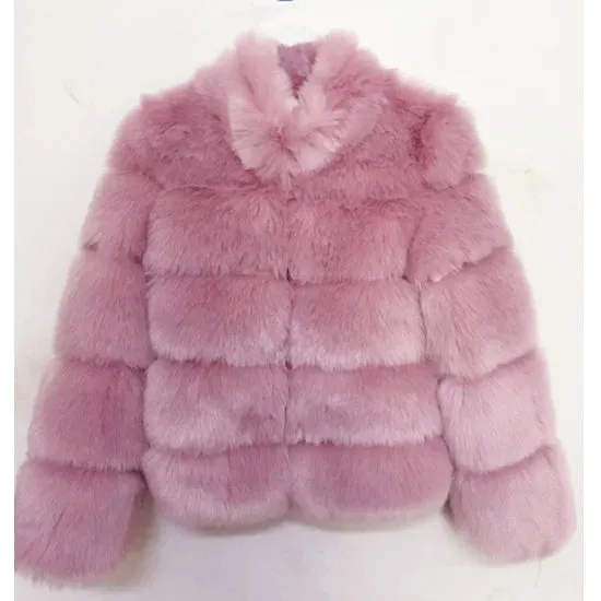 Thick Luxury Faux Fox Fur Coat