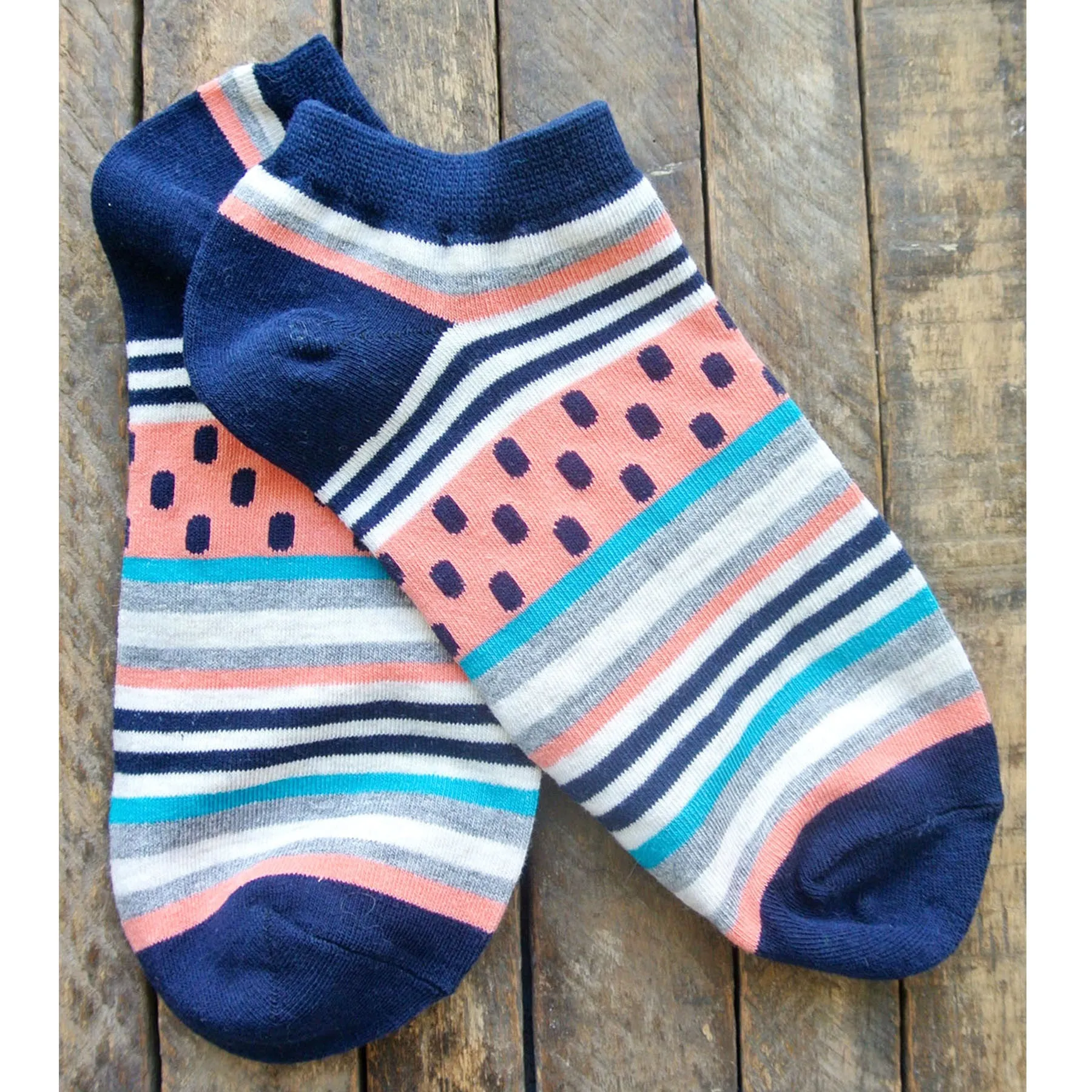 Watermelon Stripe Ankle Socks