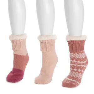 Women's 3 Pair Pack Jojoba Infused Cabin Socks