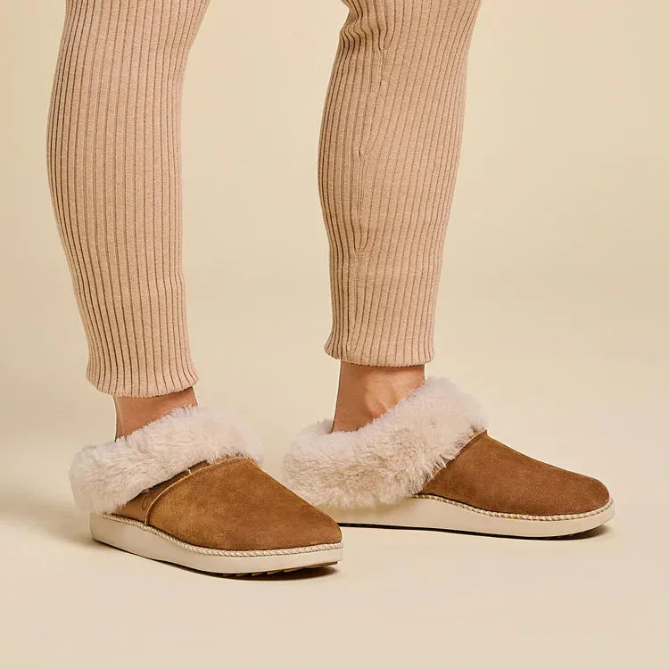 WOMEN'S OLUKAI KU'I SLIPPER | TAN / BONE