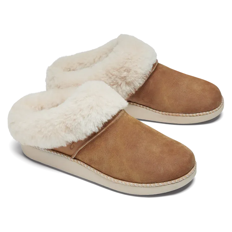 WOMEN'S OLUKAI KU'I SLIPPER | TAN / BONE