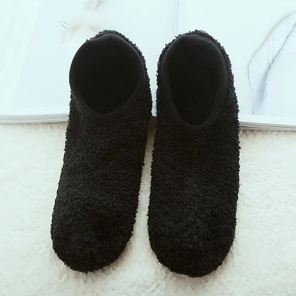 Womens Plush Slipper Socks