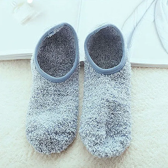 Womens Plush Slipper Socks