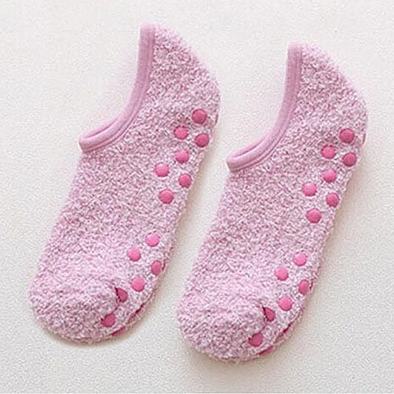 Womens Plush Slipper Socks