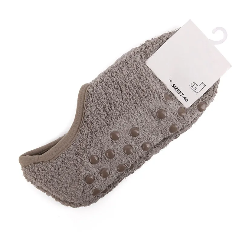 Womens Plush Slipper Socks