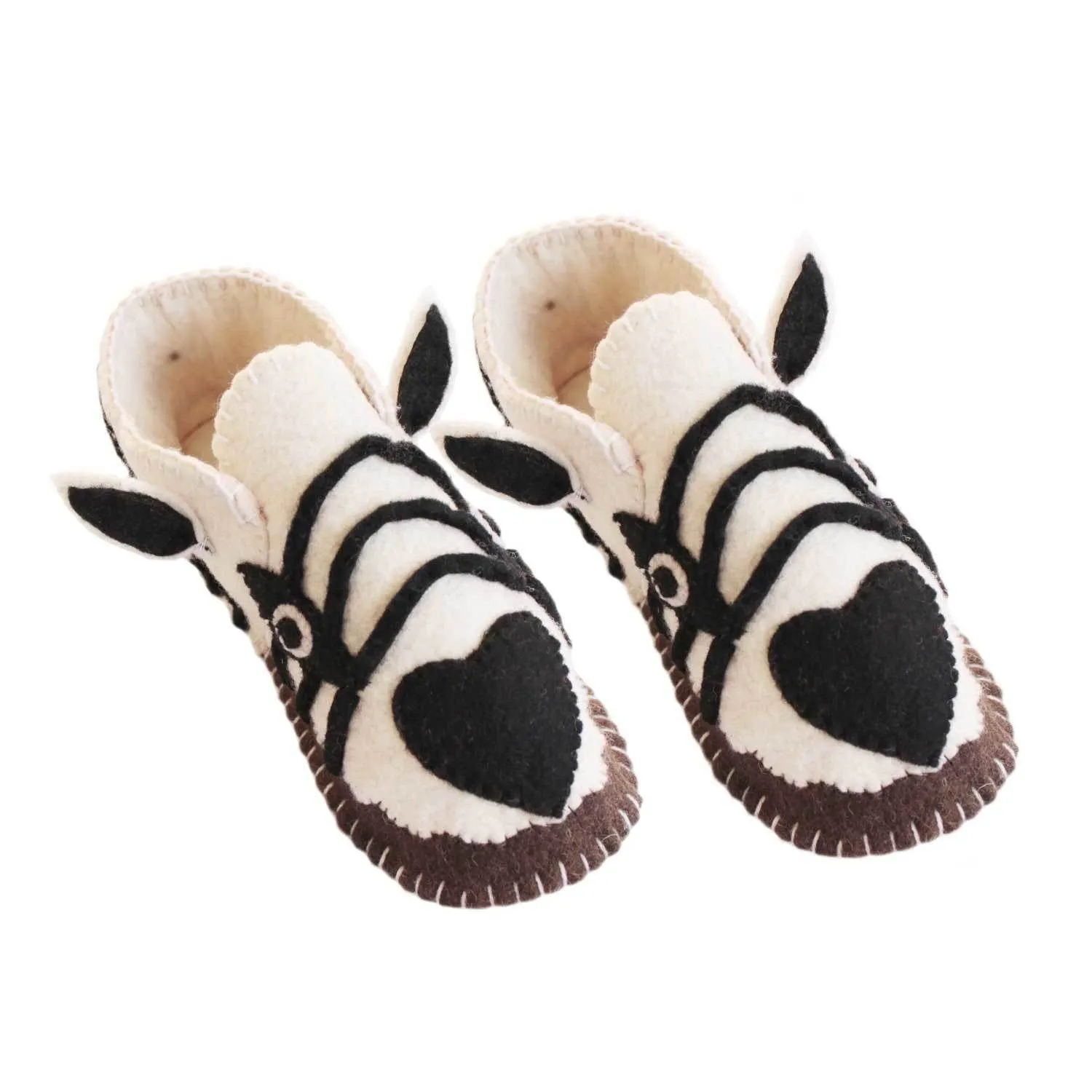 Zebra Slippers Adult Silk Road Bazaar